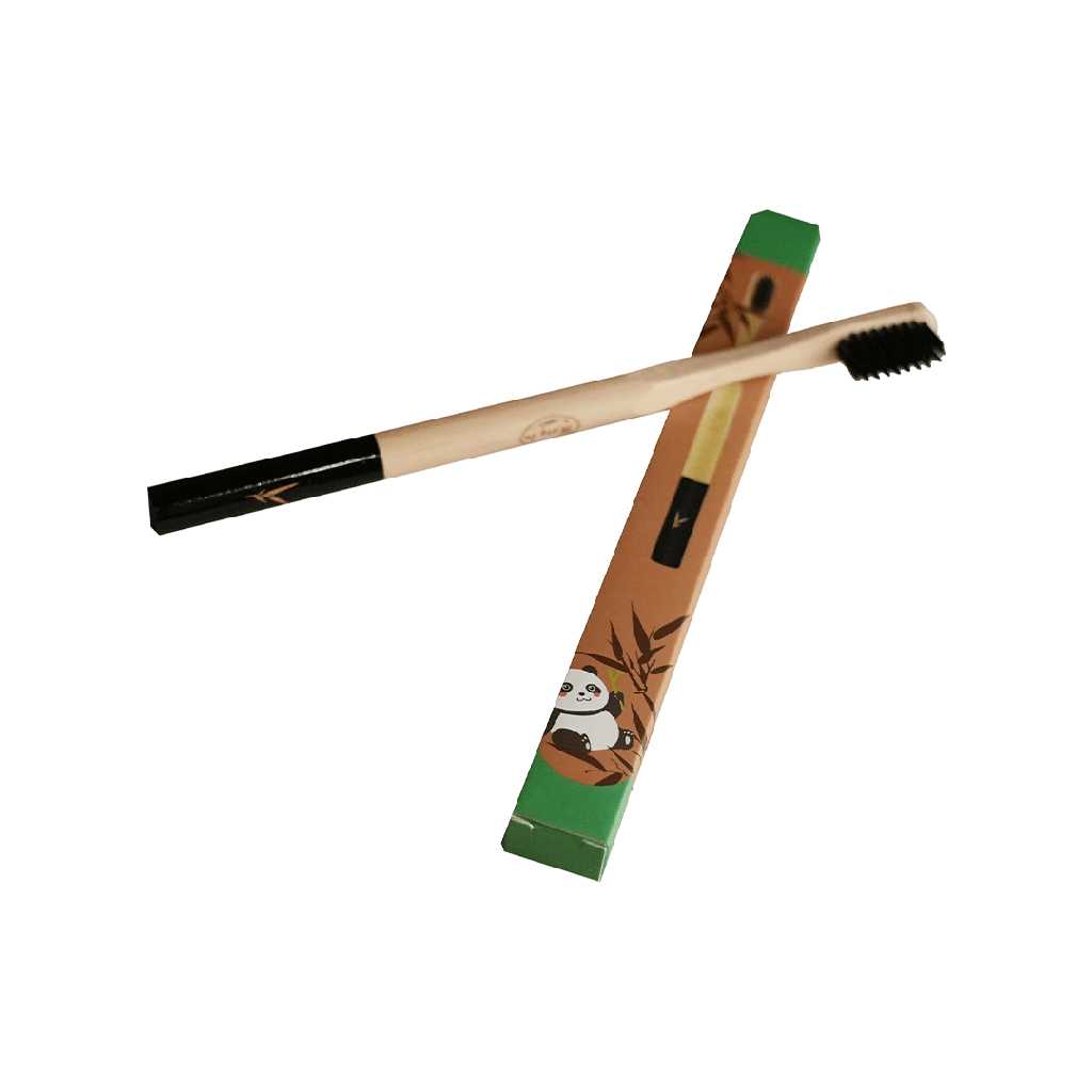 Bamboo Toothbrush with Charcoal Bristles