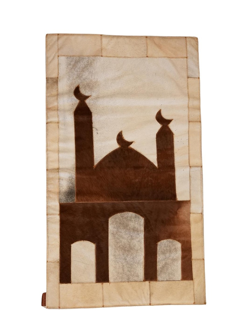 Genuine leather rug non Foldable prayer mat